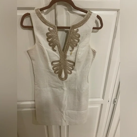 Lily Pulitzer White and Gold Dress Lily Pulitzer White and Gold Dress